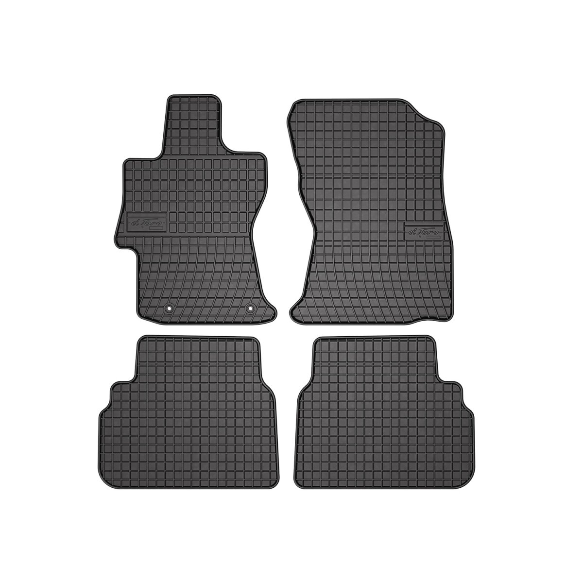 Subaru Impreza Floor Mats - Omac - El Toro Rubber - Black - 2017-2023